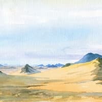 aquarelle-guelb-el-hadid-tiris-mauritanie