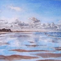 Aquarelle-reflet-Houlgate