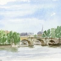 Aquarelle-Pont-Neuf-Paris-1