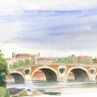 Aquarelle-Pont-Neuf-Tou