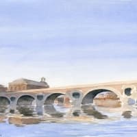 Aquarelle-Pont-Neuf-Toulous
