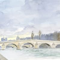 Aquarelle-Pont-Royal-Paris