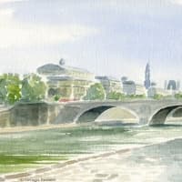 Aquarelle-Pont-au-Change