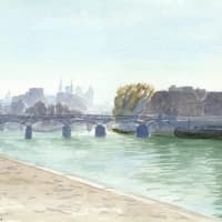 Aquarelle-Pont-des-Arts
