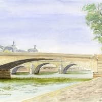 Aquarelle-Pont-du-Carrousel