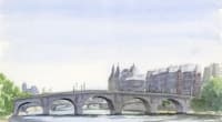 Aquarelle-Pont-Neuf-Paris-2