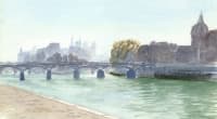 Aquarelle-Pont-des-Arts